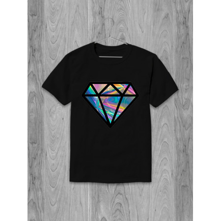 Tricou din bumbac Diamante